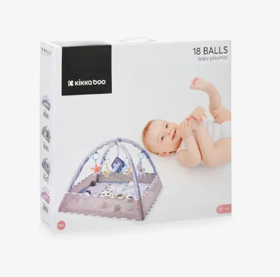 Covoraş pentru copii Kikkaboo 18 Balls Sky Pink, 78x75x50 cm Covoraş pentru copii Kikkaboo 18 Balls Sky Pink, 78x75x50 cm