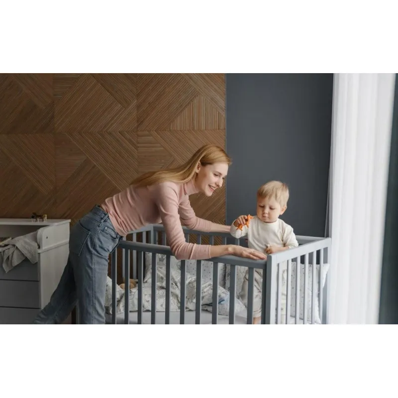 Pătuţ Eucalyptus Mia Premium (DS-405) Gri Pătuţ Eucalyptus Mia Premium (DS-405) Gri