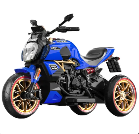 Детский электромотоцикл, синий (78237)