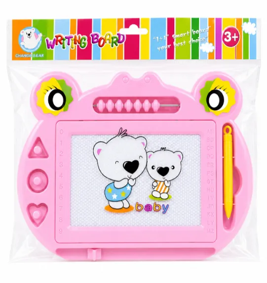 Tablă magnetică pentru desen „Broască”, roz, 114-4, cod 10233b