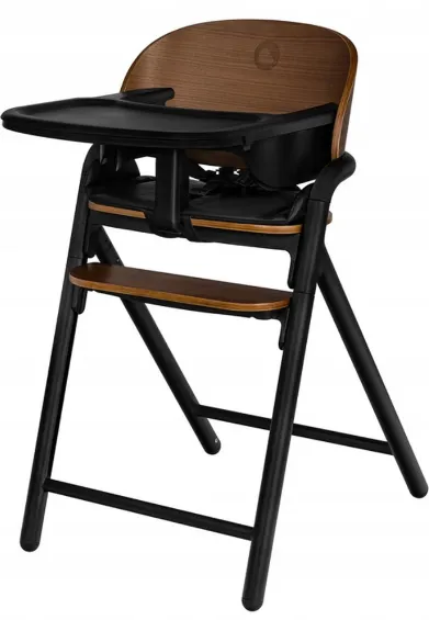 Scaun de masă 3 în 1 Lionelo Celia Black Wood