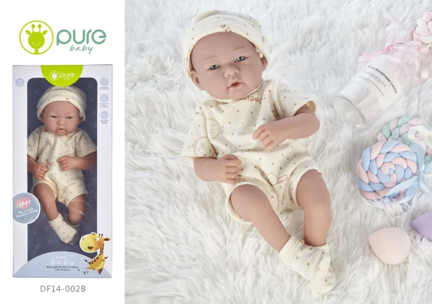 Păpușă vinil băiat 25cm „Pure Baby” DF14-002B