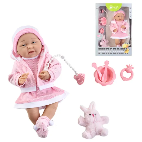 Papusa vinil 40cm cu accesorii 008721 