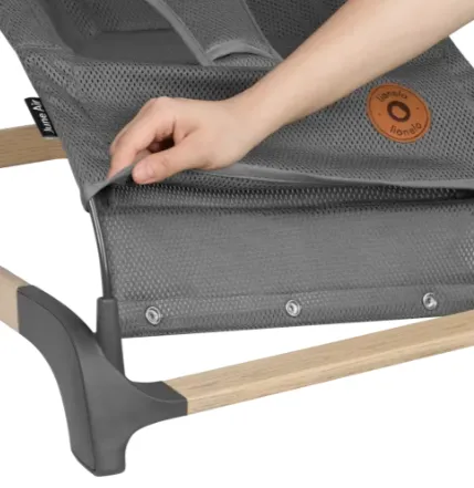 Șezlong-balansoar Lionelo June Air Grey Graphite Șezlong-balansoar Lionelo June Air Grey Graphite