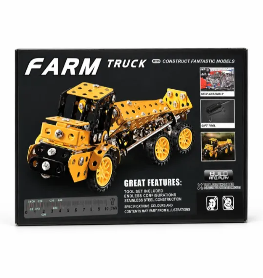 Constructor metalic Farm Truck, 221 piese, cod 2680D