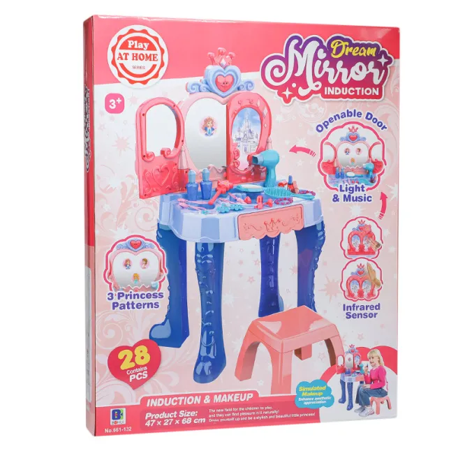Măsuță de toaletă copii, cu lumină și muzică, cod 762007
