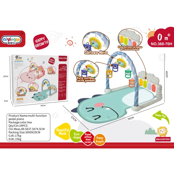 Covoras cu muzica si lumina Dino 007457 