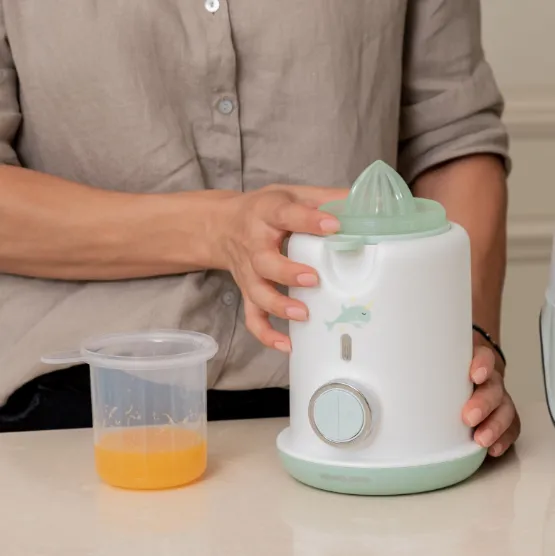 Încalzitor pentru biberoane 6 în 1 Kikkaboo Warmy White&Mint Încalzitor pentru biberoane 6 în 1 Kikkaboo Warmy White&Mint