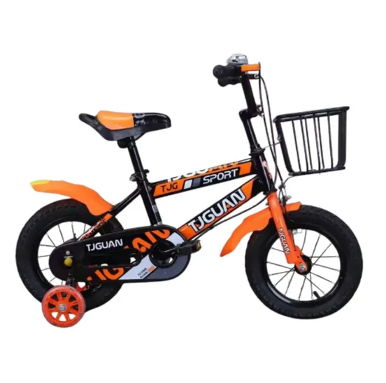 Bicicletă pentru copii 12′, cu roți ajutătoare (TB-01-12 oranj)