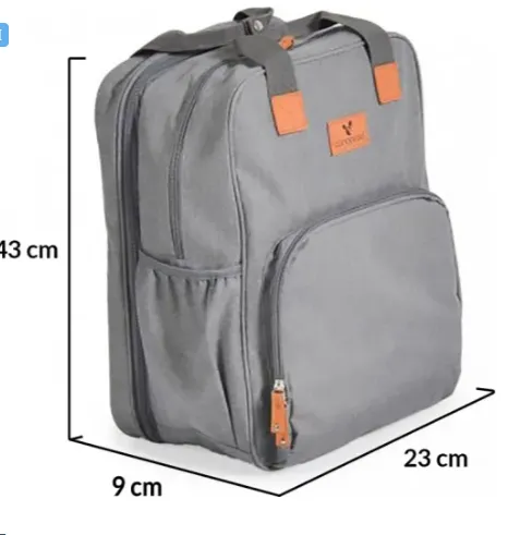 Geantă pentru mame 2 in 1 Moni Liana Grey Geantă pentru mame 2 in 1 Moni Liana Grey