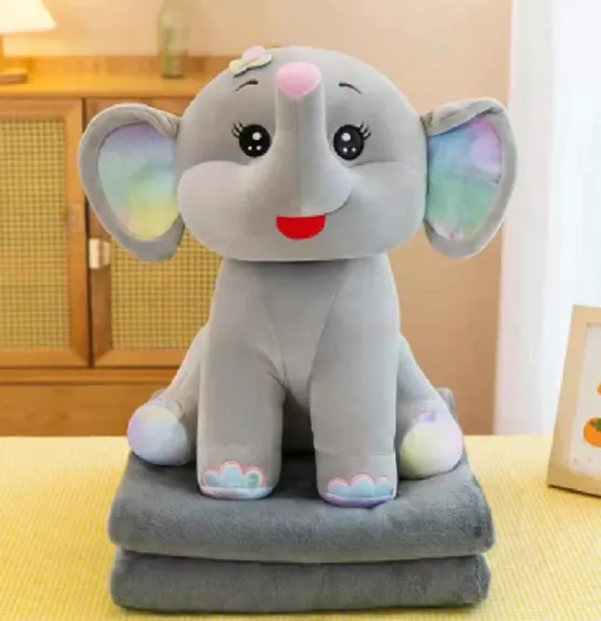  Jucărie din pluș Elefant 50cm, cu plapumă 1×1.6m (874699)
