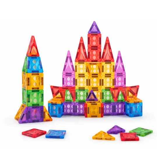 Constructor magnetic transparent 50 piese, cod 990098 Constructor magnetic transparent 50 piese, cod 990098