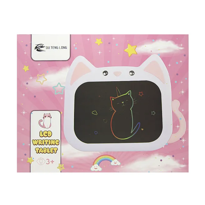 Tableta de desen LCD, pisica, roza, cod 662033