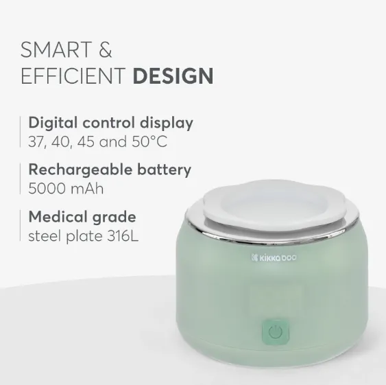 Încalzitor pentru biberoane portabil KikkaBoo Brent Mint Încalzitor pentru biberoane portabil KikkaBoo Brent Mint