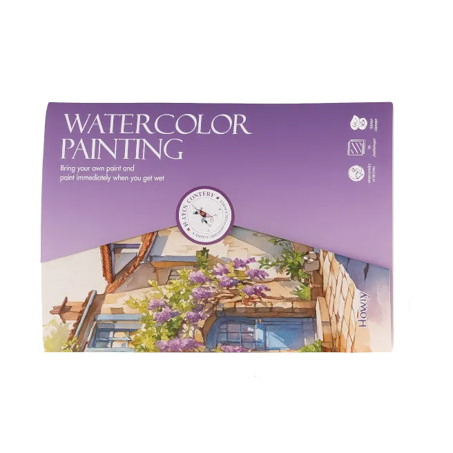 Set pictură acuarelă mov, cod 929042