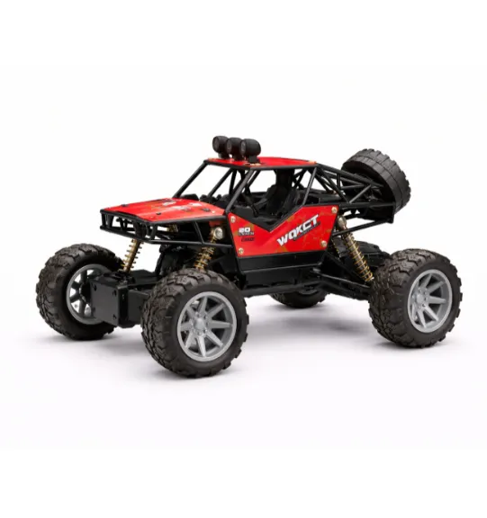 Mașină Rock Crawler 1:18 cu telecomanda, metalică, roșie, cod 2421D Mașină Rock Crawler 1:18 cu telecomanda, metalică, roșie, cod 2421D