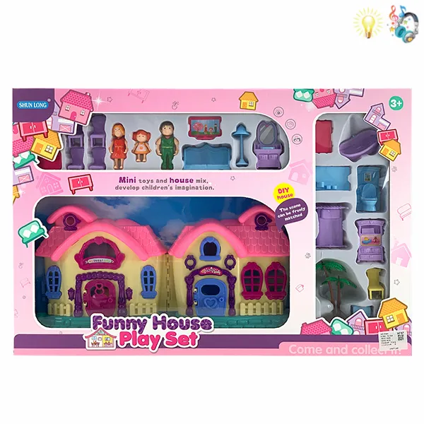 Дом с аксессуарами, музыкой и подсветкой 003341