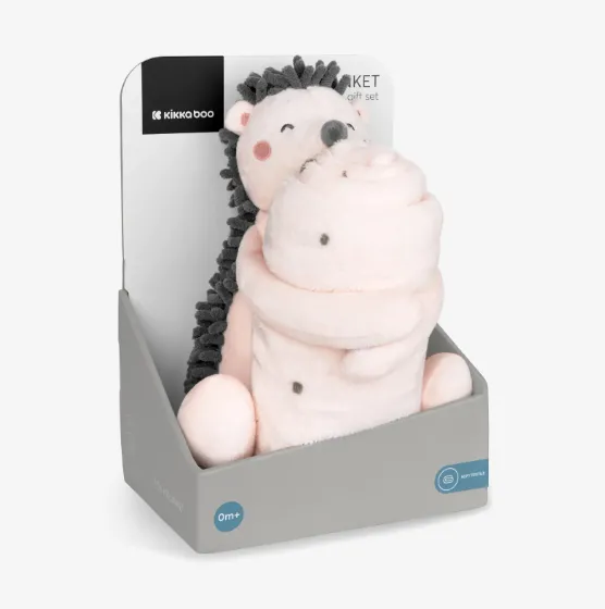 Păturică cu jucărie Kikkaboo Hedge-hugs Pink, 70x100 cm Păturică cu jucărie Kikkaboo Hedge-hugs Pink, 70x100 cm