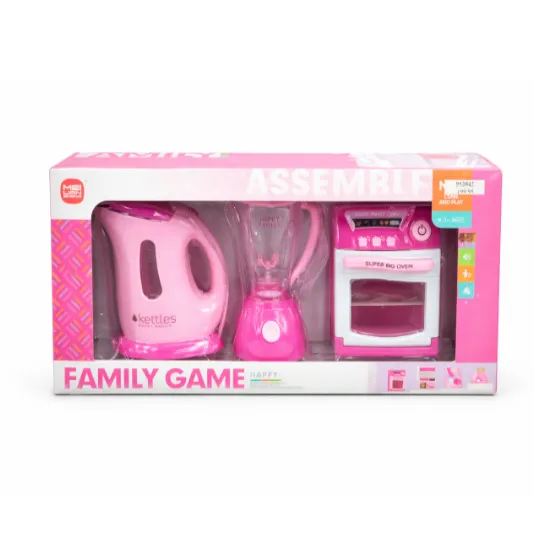 Set de joacă (mixer, fierbător, aragaz) cu lumini și sunet, cod 952042