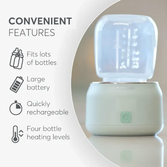 Încalzitor pentru biberoane portabil KikkaBoo Brent Mint Încalzitor pentru biberoane portabil KikkaBoo Brent Mint
