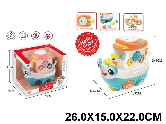 Развивающий катер для малышей муз. арт.73681
