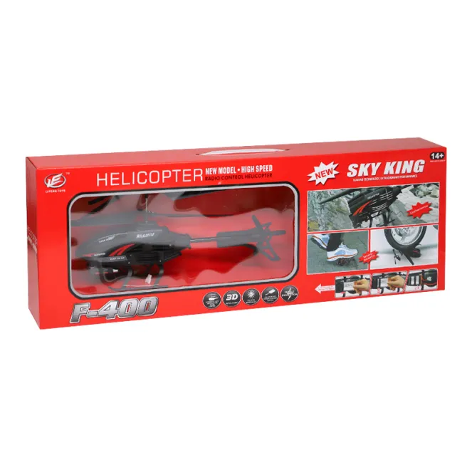 Elicopter cu telecomandă negru F400, cod 220209