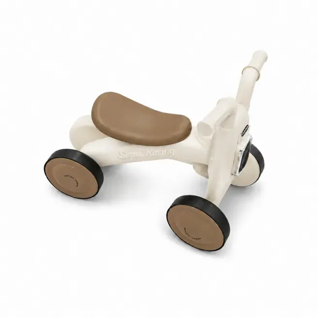 Mașinuță ride-on cu 4 roți, lumini și sunet, cu scaun bej, cod 10102c