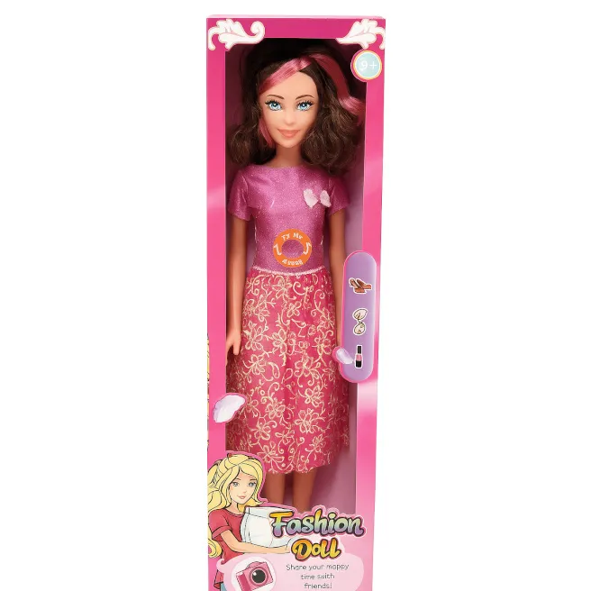 Кукла 70 см “Fashion Doll”, со звуком, в фиолетовом, код 932127