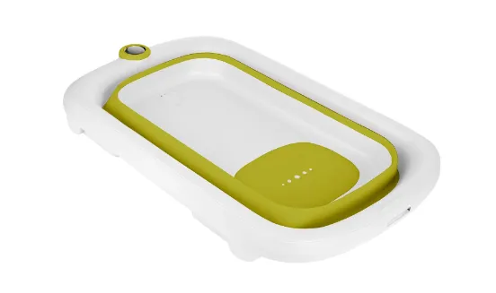 Cadita pliabila cu termometru Kikka boo Rio Yellow, 83 cm Cadita pliabila cu termometru Kikka boo Rio Yellow, 83 cm