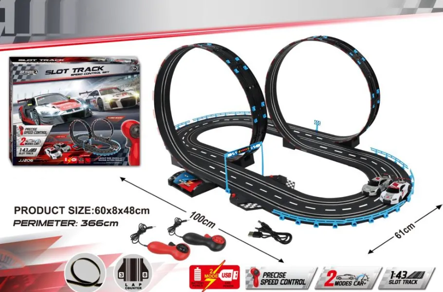 Pista electrica cu masini 1:43, JJ206-1