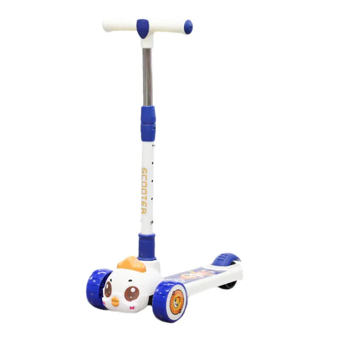 Trotinetă pentru copii „Chicken” cu 3 roți, albastru