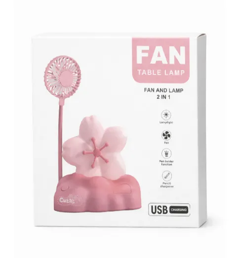 Lampă de veghe portabilă cu ventilator, mov, cod 990161 Lampă de veghe portabilă cu ventilator, mov, cod 990161