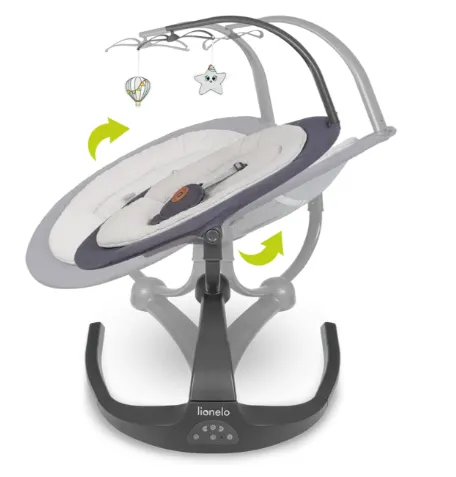 Sezlong-balansoar Lionelo Rina Grey Concrete Sezlong-balansoar Lionelo Rina Grey Concrete