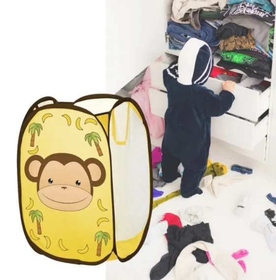 Coș depozitare jucarii, galben, U-Grow Coș depozitare jucarii, galben, U-Grow