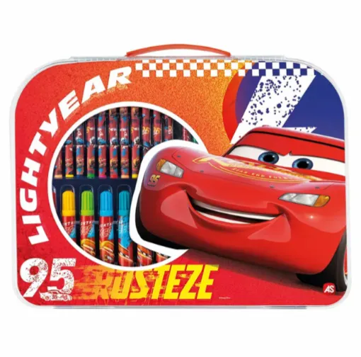 Set pentru desen în valiză Cars, 34 articole 1023-66227