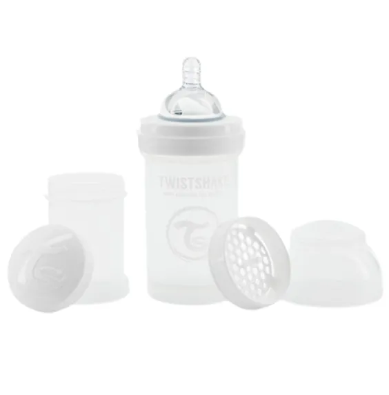 Biberon Anti-Colici, Alb Pastel, 330 ml, 0+ luni Biberon Anti-Colici, Alb Pastel, 330 ml, 0+ luni