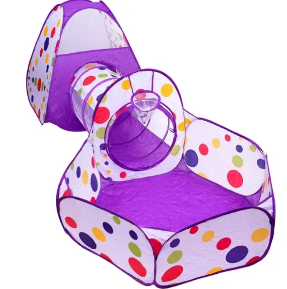 Cort cu tunel și piscină cu bile Cort cu tunel și piscină cu bile