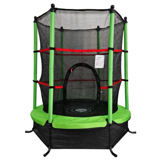 Trambulină d 140 cm, verde-negru