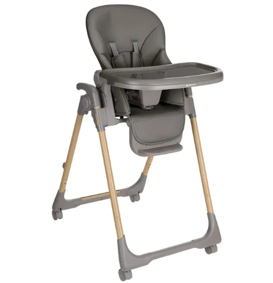 Scaun de masa KikkaBoo Olive Dark Grey