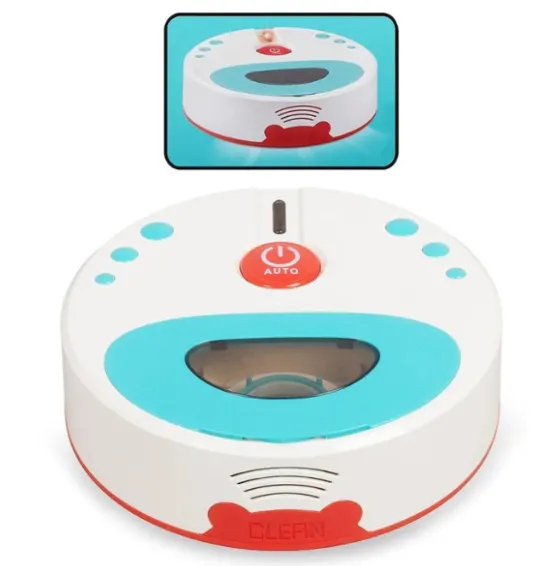 Mini-aspirator robot pentru copii „Curățenie Distractivă” Mini-aspirator robot pentru copii „Curățenie Distractivă”