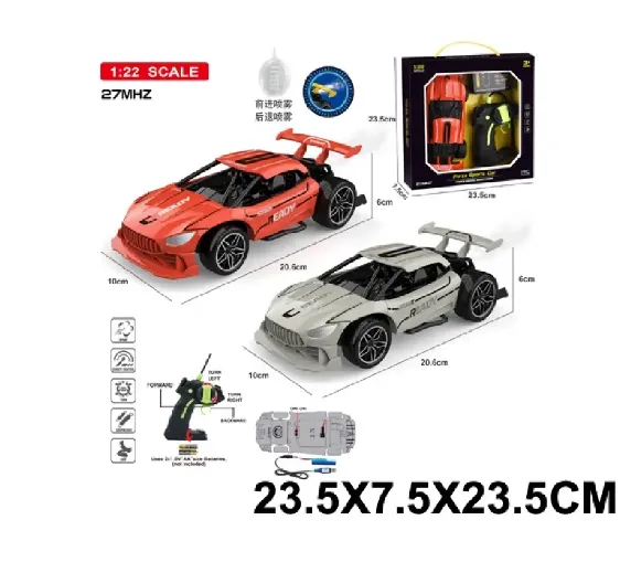 Masina cu radiocomanda cu incarcator,fum si lumini