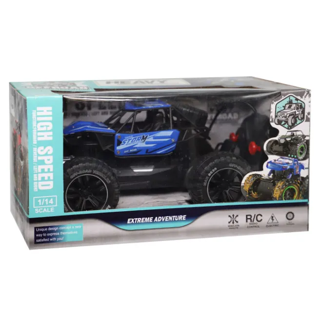 Машина 1:14 Багги Off Road на п/у, USB, аккум., синяя, код 822083