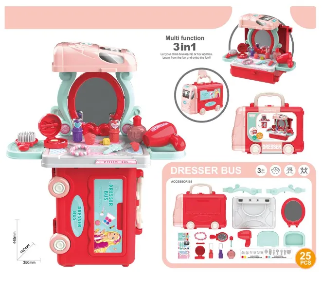 Set de joaca masa de toaleta în valiza, 8078