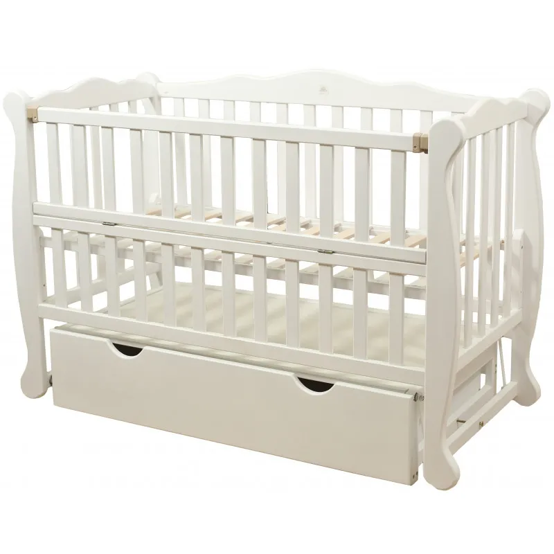 Кроватка Goydalka NATALI PREMIUM TRANSVERSAL (1В310-1) Белая