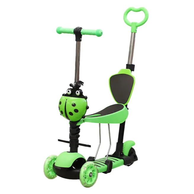 Самокат детский 3в1 (салатовый)