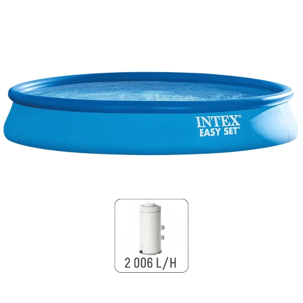 INTEX Piscină gonflabilă Easy Set cu pompă de filtrare 457×84 cm, 9792 L INTEX Piscină gonflabilă Easy Set cu pompă de filtrare 457×84 cm, 9792 L