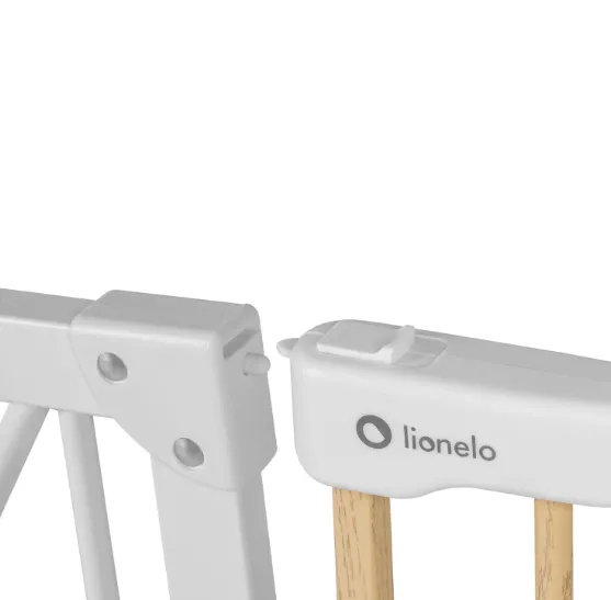 Poarta de siguranta Lionelo Truus Slim White Natural, 75-105 cm Poarta de siguranta Lionelo Truus Slim White Natural, 75-105 cm