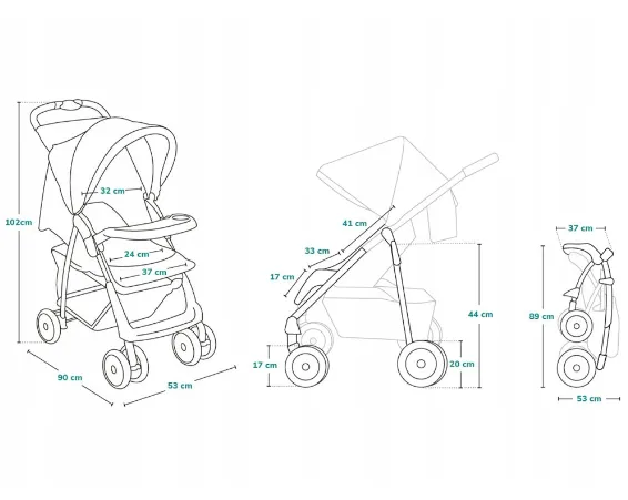 Carucior de plimbare Lionelo Emma Plus Green Emerald Carucior de plimbare Lionelo Emma Plus Green Emerald