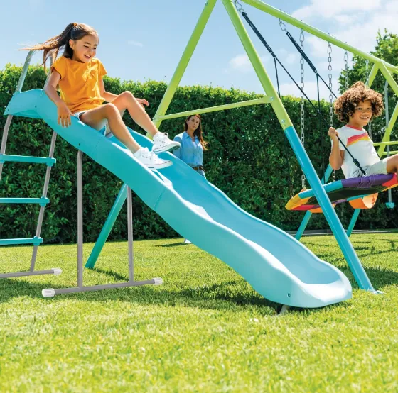 Tobogan cu cadru metalic 251x84x147 cm, Intex (44107) Tobogan cu cadru metalic 251x84x147 cm, Intex (44107)