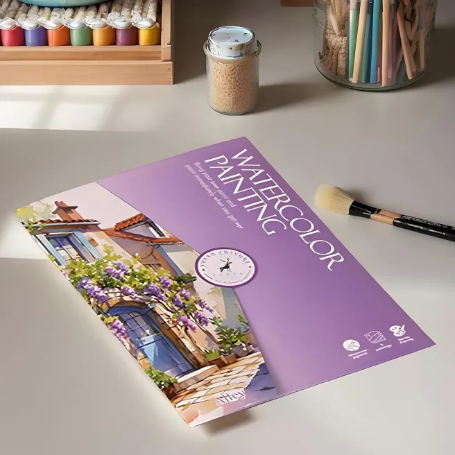 Set pictură acuarelă mov, cod 929042 Set pictură acuarelă mov, cod 929042